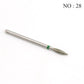 29 Types Diamond Ceramic Nail Drill Milling Cutter for Manicure Rotary Bits