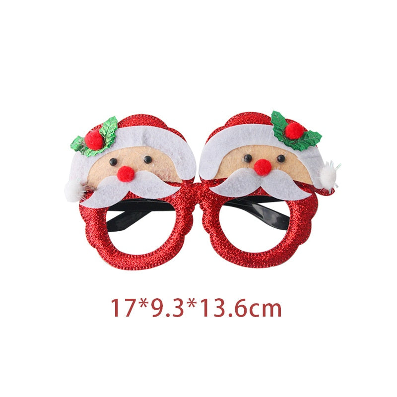 16 Styles Christmas Glasses Adult Kids Christmas Decorations Glasses Frame Gifts