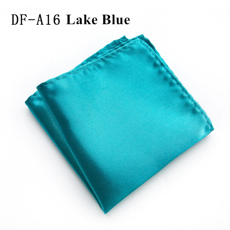 22 Colors Satin Handkerchief For Men Candy Color Mens Suits Pocket Square