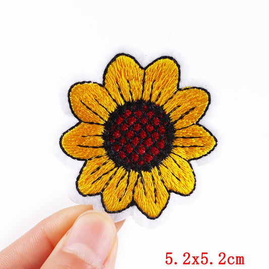 Beautiful Sunflower Cartoon Patches Clothing Sticker Patch Decal Embroidery