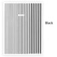 Black Stripe Mixed Size Nails Stickers Adhesive DIY Nail Art Decals Nail