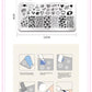 Abstract Girl Shape Nail Stamping Plates Stencil Tools Template Plate Mold Nail