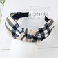 48 Styles Women Elegant Top Knot Headband Print Dot Hairbands Girls Striped