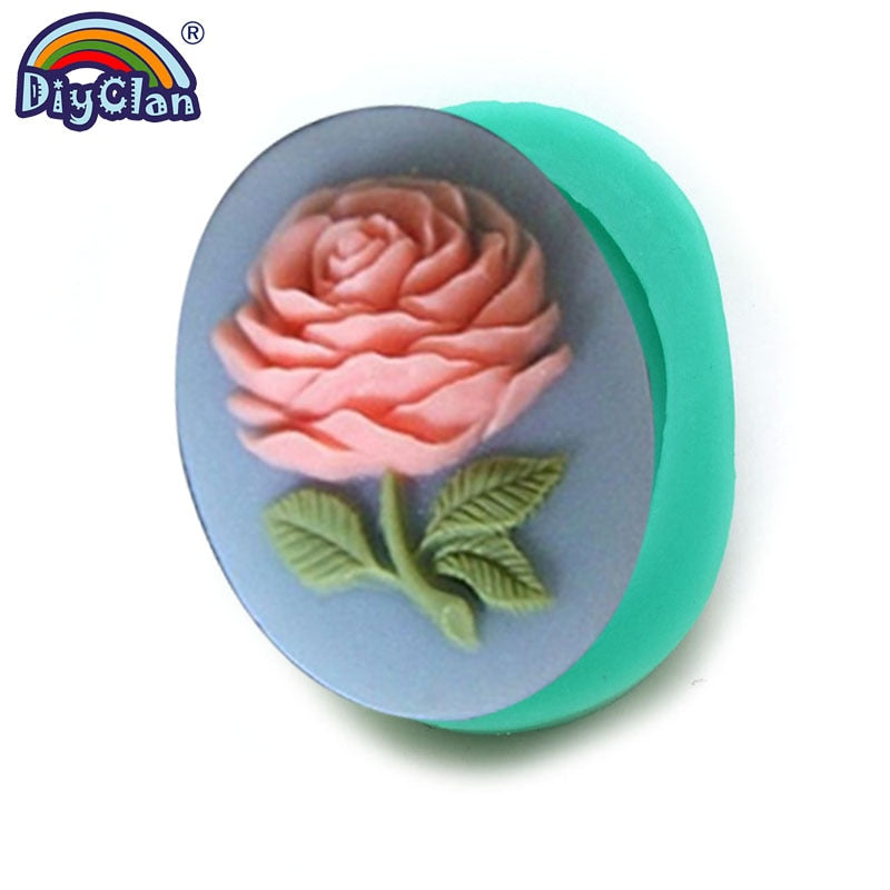 23 Styles Flower Fondant Silicone Molds For Mug Decorating Rose Resin Polymer