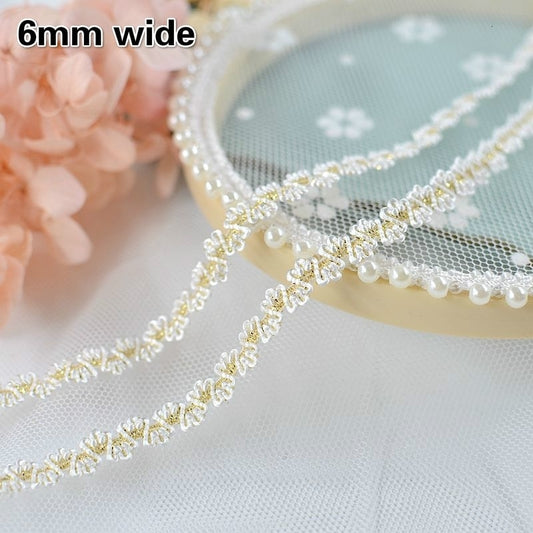 Spandex Gold Elastic Lace Ribbon DIY Trendy Hat Headdress Bracelet Anklet