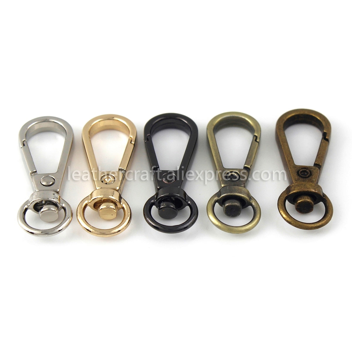 1pcs Metal Swivel O-ring Eye Snap Hook Trigger Clasps Clips for Leather Craft