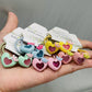 14 Styles 2Pcs/Set Girls Shining Crown Heart Rubber Elastic Hair Bands Children