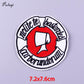 44 Styles Patches With Phrase Iron on Patches For Clothing Embroidery/Fusible