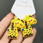 2Pcs Giraffe Tiger Monkey Colorful Hair Accessories Elastic Hair Bands Children