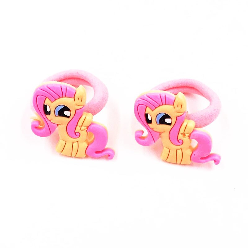 16 Styles 2Pcs/set Unicorn Cartoon Hair Accessories Children Rubber Bands