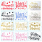 1pc 21x29cm Star and Happy Birthday Party Stickers Decals for Balloon Party