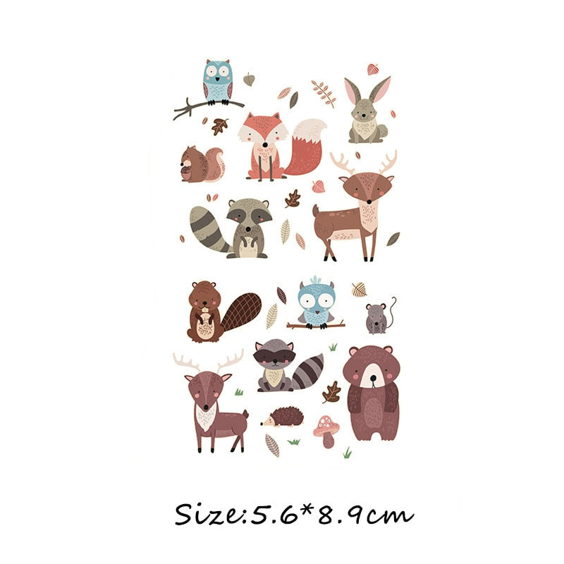 46 Styles Iron on Cute Animal Patches Set for Kids Clothing DIY T-shirt Applique