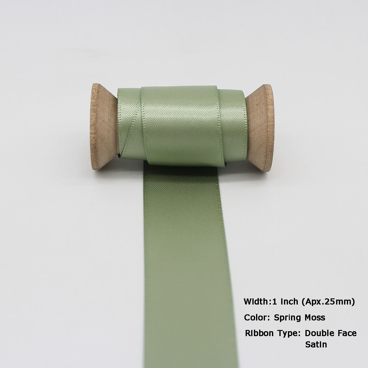 5 Meter Lot Grosgrain Ribbon Satin Ribbon Green Olive Moss Mint Sage