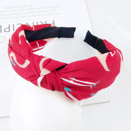 Rose Red Bird Pattern Women Hairbands Fashion Headband Girls Hair Hoop