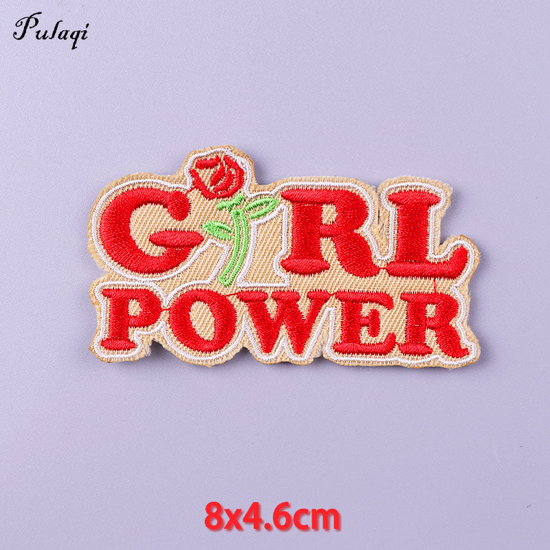 44 Styles Patches With Phrase Iron on Patches For Clothing Embroidery/Fusible