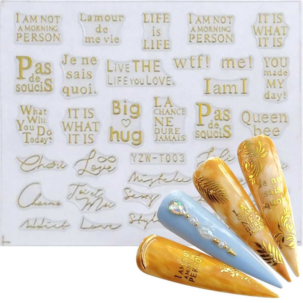 Im Not A Morning Person Queen Bee Nail Stickers Manicure Nails Decal