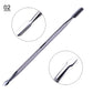 1pcs Double-ended Cuticles Nails Pusher Dead Skin Remover Pedicure Stainless