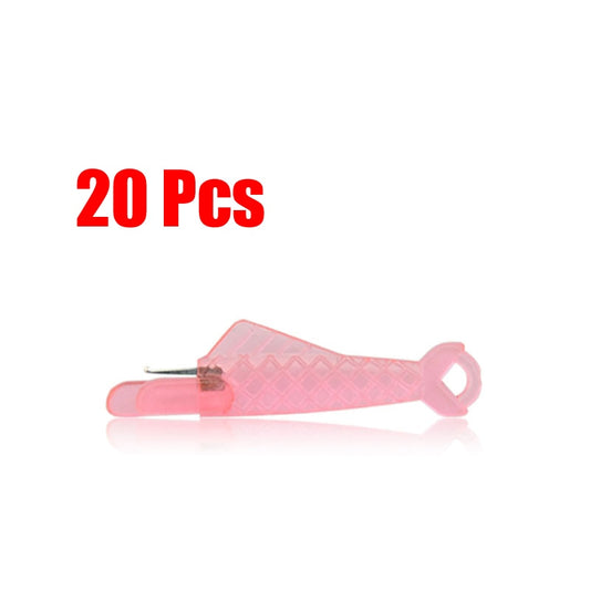 Mini Sewing Machine Needle Threader With Hook Plastic Needle Insertion Tool