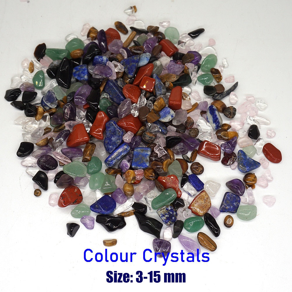 Colorful Crystals Natural Stones Gravel Chip Rock Minerals Aquarium Decoration