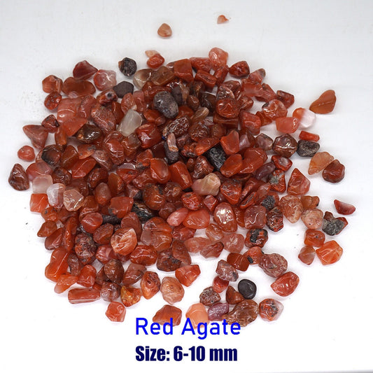 50-100g Red Agate Natural Stones Gravel Chip Rock Minerals Aquarium Decoration