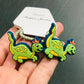 24 Styles 2Pcs/Set Girls Cute Dinosaur Animal Thread Cloth Hairpins Children