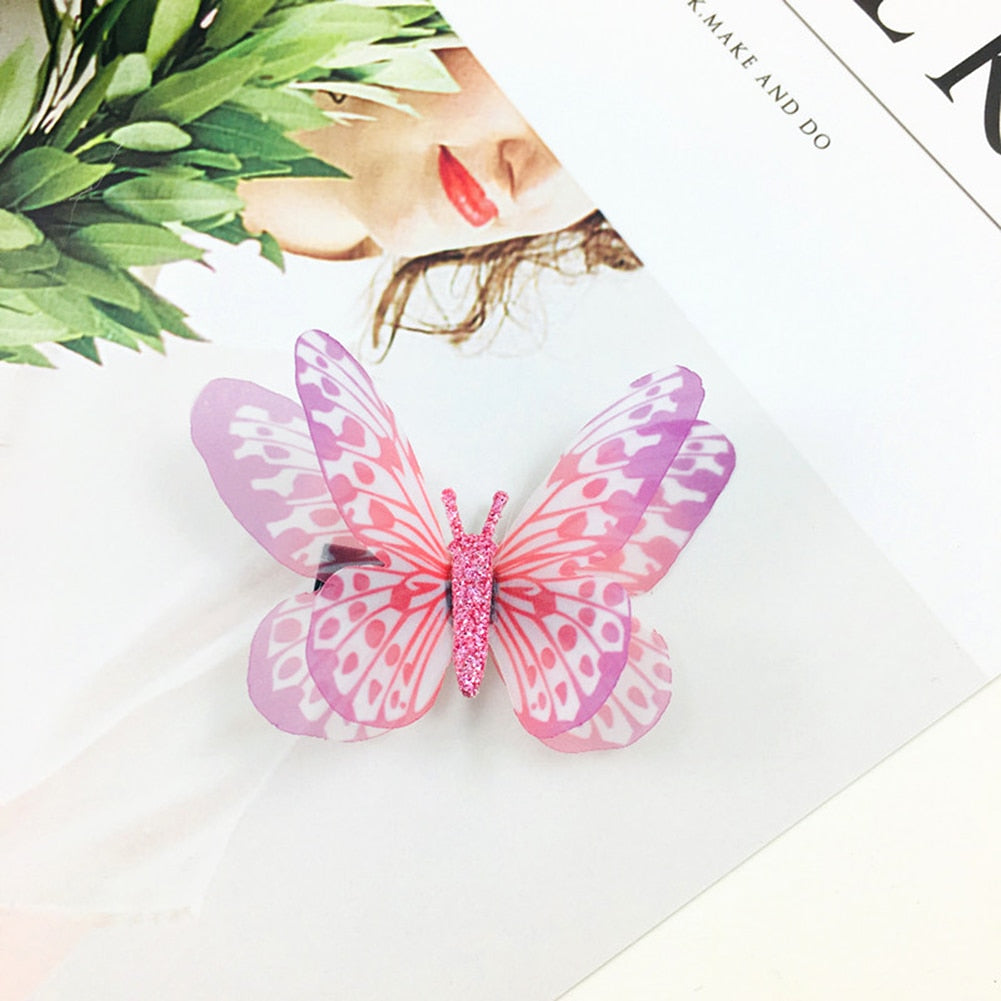 10 Styles Girls Colorful Dream Butterfly Cartoon Hairpin Children Fashion Hair