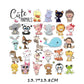 46 Styles Iron on Cute Animal Patches Set for Kids Clothing DIY T-shirt Applique