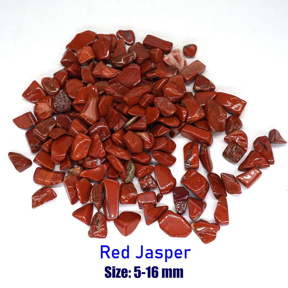 50-100g Red Jasper Natural Stones Gravel Chip Rock Minerals Aquarium Decoration