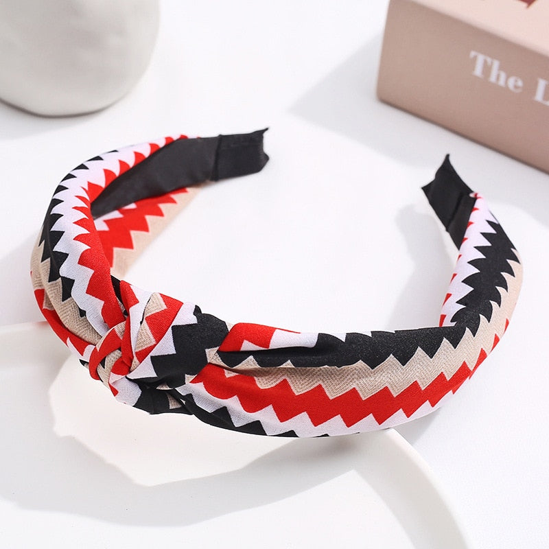 Multicolor Zigzag Pattern Women Hairbands Fashion Headband Girls Hair Hoop