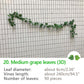 25 Styles Green Silk Artificial Hanging Leaf Garland Plants Vine Leaves Decor