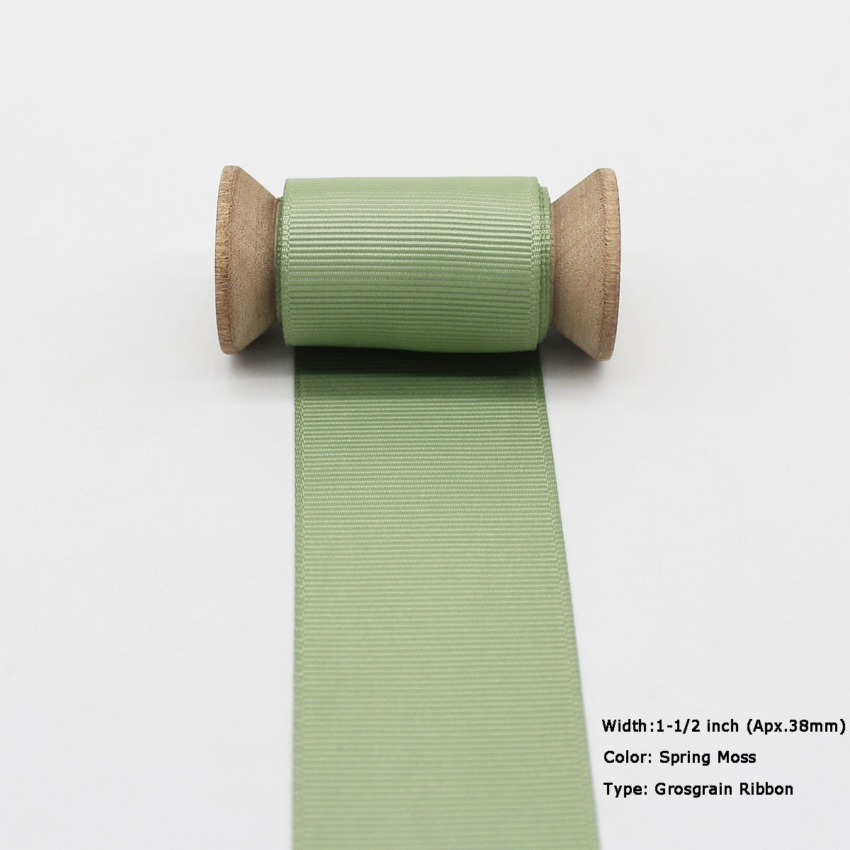 5 Meter Lot Grosgrain Ribbon Satin Ribbon Green Olive Moss Mint Sage