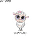 Cute Sheep Thermal Sticker Patch Iron on Patches for Clothing Sticker on Clothes