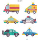 Construction Temporary Tattoos Kids Waterproof Fake Tattoos Sticker Tractor Dump