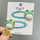 12 Styles 2Pcs/Set Girls Cute Animal Frog Monkey Hair Clips Kids Lovely Hairpins