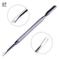 1pcs Double-ended Cuticles Nails Pusher Dead Skin Remover Pedicure Stainless