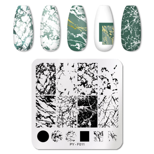 Texture Marble Nail Stamping Plates Stencil Tools Template Plate Mold Nail Art