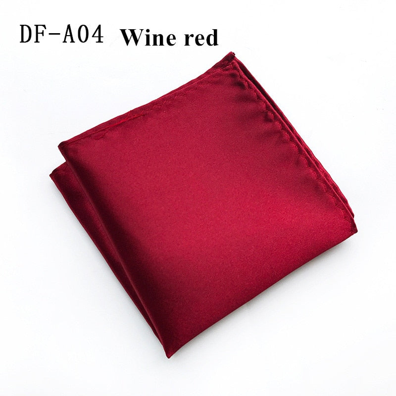 22 Colors Satin Handkerchief For Men Candy Color Mens Suits Pocket Square