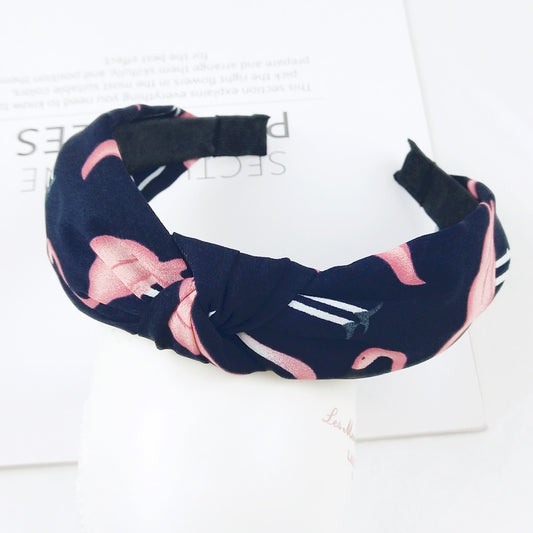 Pink Flamingo Bird Blue Women Hairbands Fashion Headband Girls Hair Hoop