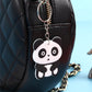 Panda Simulation Animal PVC Keychain Charms Car Key Ring Bag Ornaments Cute Key