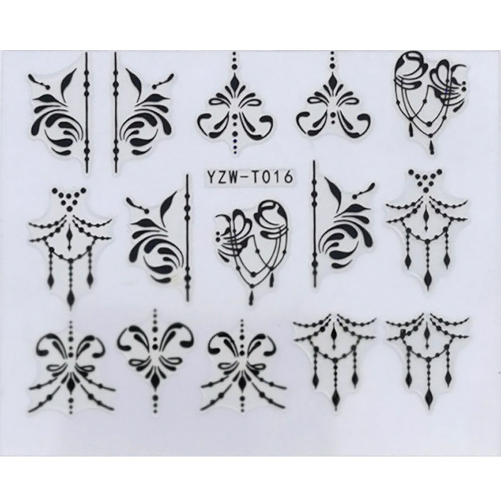 Tassel Design Nail Stickers Manicure Nails Decal Self-adhesive DIY Nail Art