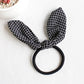 15 Styles Cute Rabbit ears Tied rope hair accessories female rubber band elastic