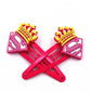 2Pcs Crown Decor Pink Snap Clips Hairpins Cartoon Barrettes Kids Hair Clip