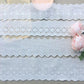 Cotton Embroidered White Flower Lace Fabric Wide Sewing DIY Trim Wedding