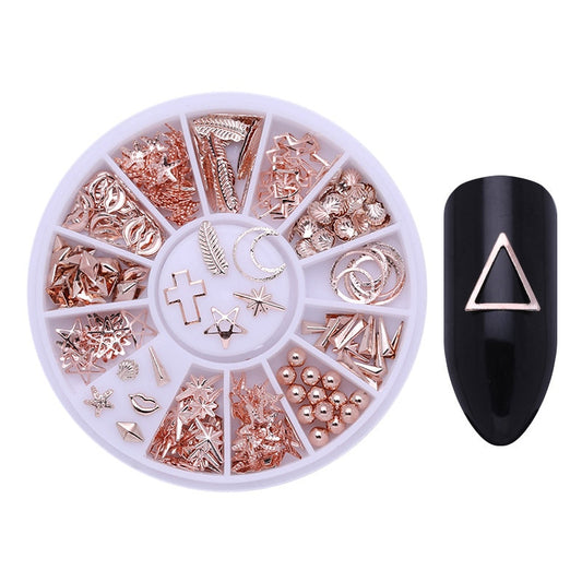 Moon Cross Star Nail Art Decoration Accessories Nails Jewelry Manicure Supplies