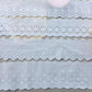 Cotton Embroidered White Flower Lace Fabric Wide Sewing DIY Trim Wedding