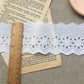 Cotton Embroidered White Flower Lace Fabric Wide Sewing DIY Trim Wedding