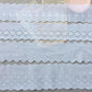 Cotton Embroidered White Flower Lace Fabric Wide Sewing DIY Trim Wedding