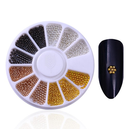 Mixed Color Small Dots Nail Art Decoration Accessories Nails Jewelry Manicure