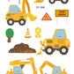 Construction Temporary Tattoos Kids Waterproof Fake Tattoos Sticker Tractor Dump