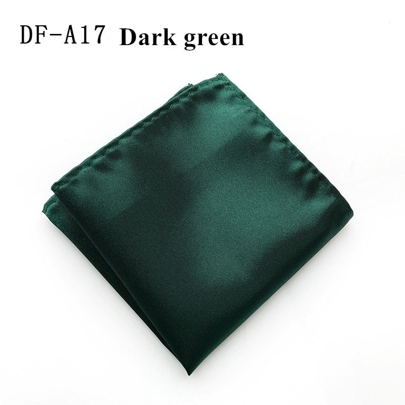 22 Colors Satin Handkerchief For Men Candy Color Mens Suits Pocket Square